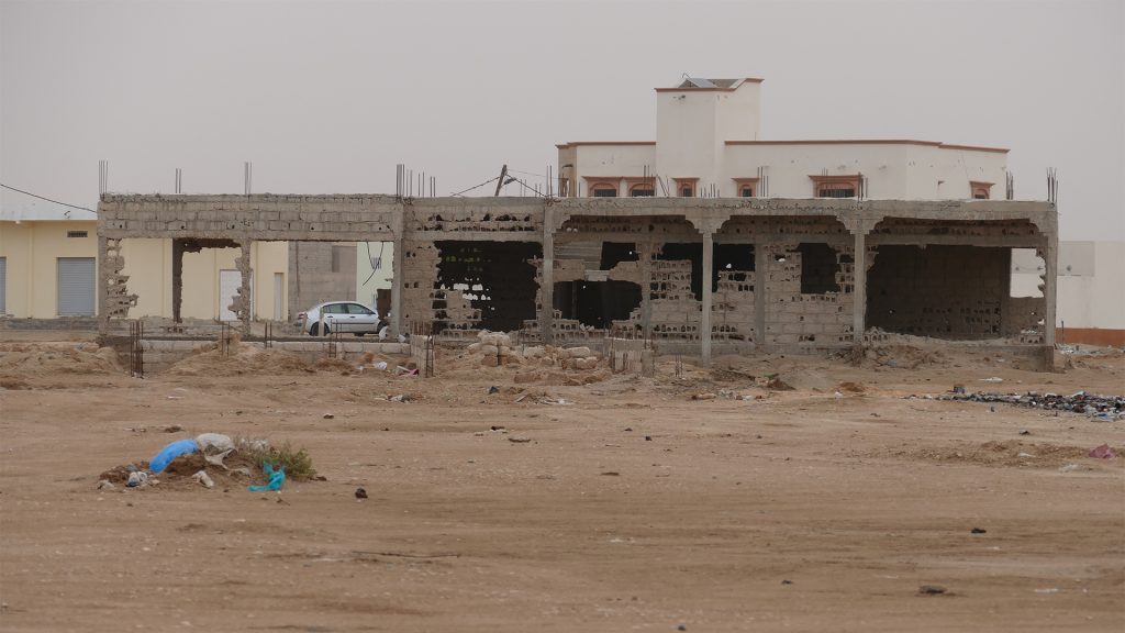 MR - Buildings ruined by the groundwater rise in Nouakchott